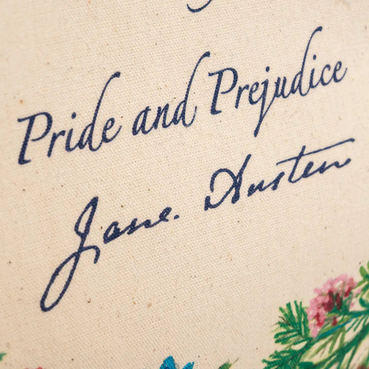 Pride and Prejudice Floral Tote Bag