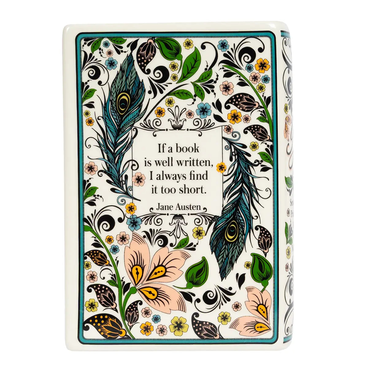 Jane Austen Large Book Vase