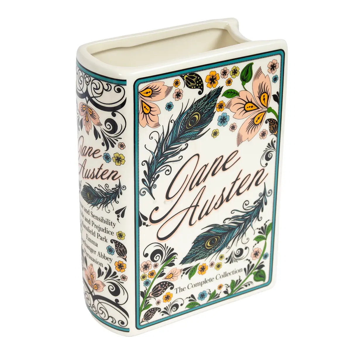 Jane Austen Large Book Vase