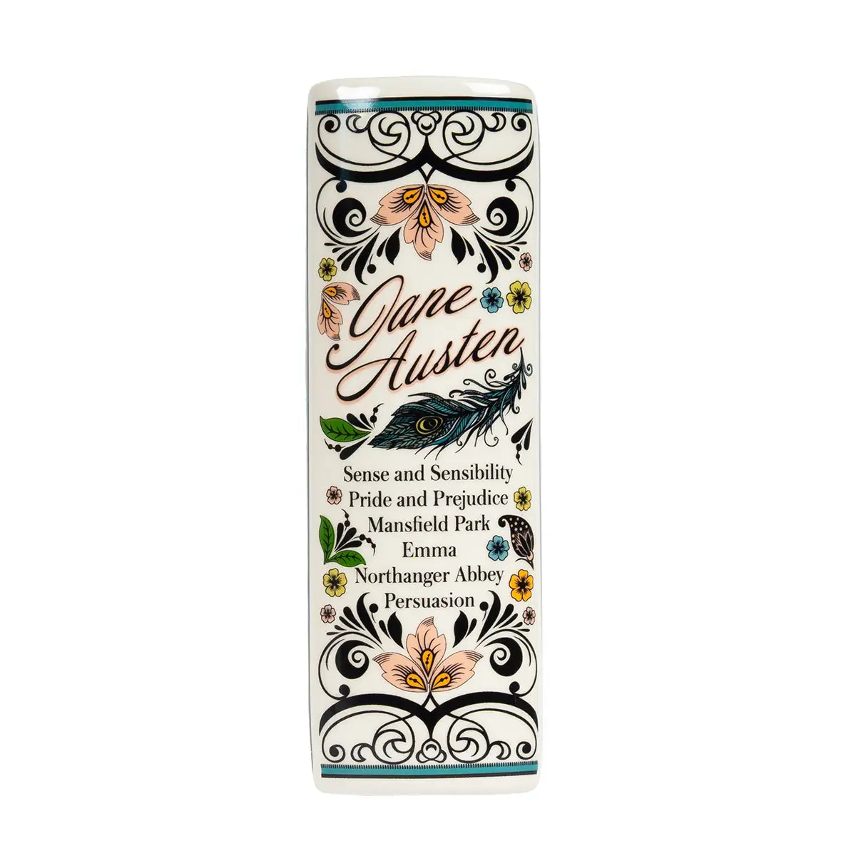 Jane Austen Large Book Vase