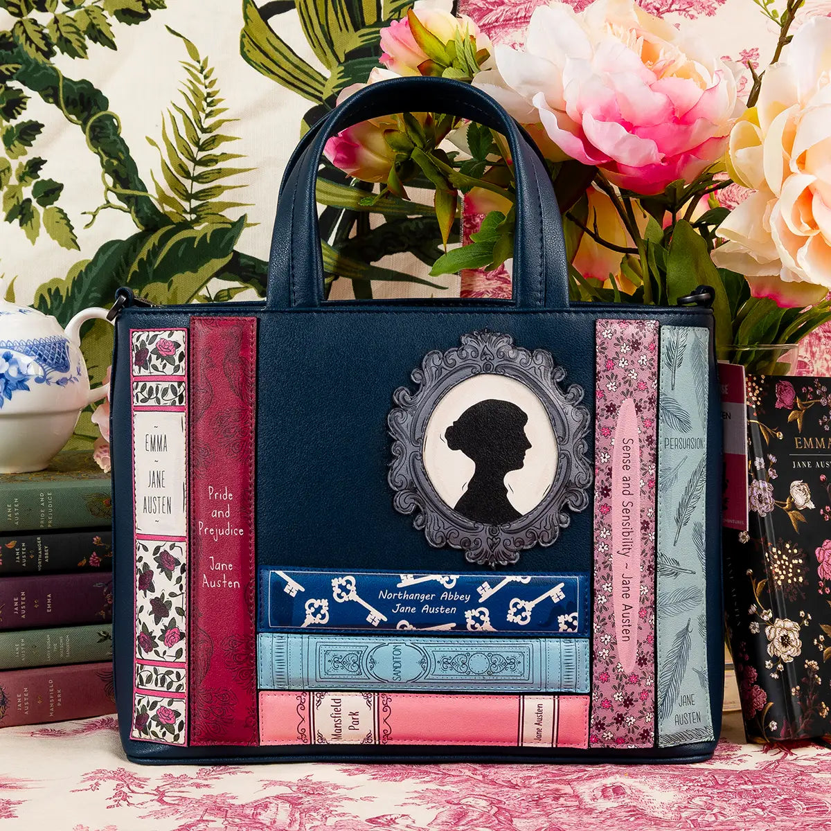 Jane Austen Book Club Multiway Grab Bag Navy