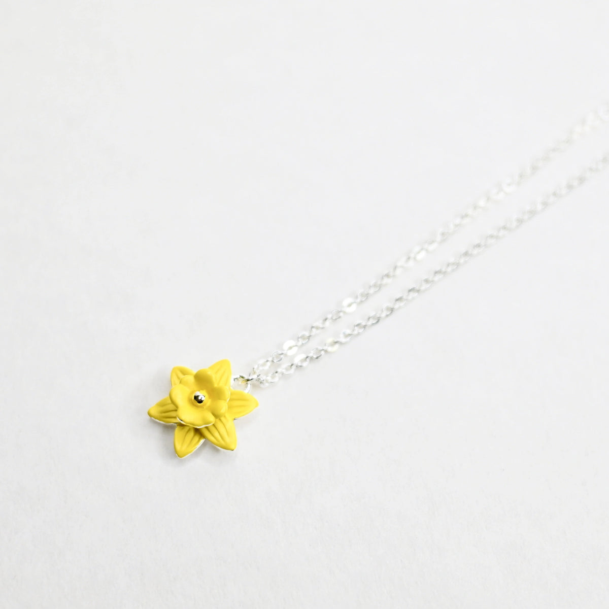 Daffodil necklace.