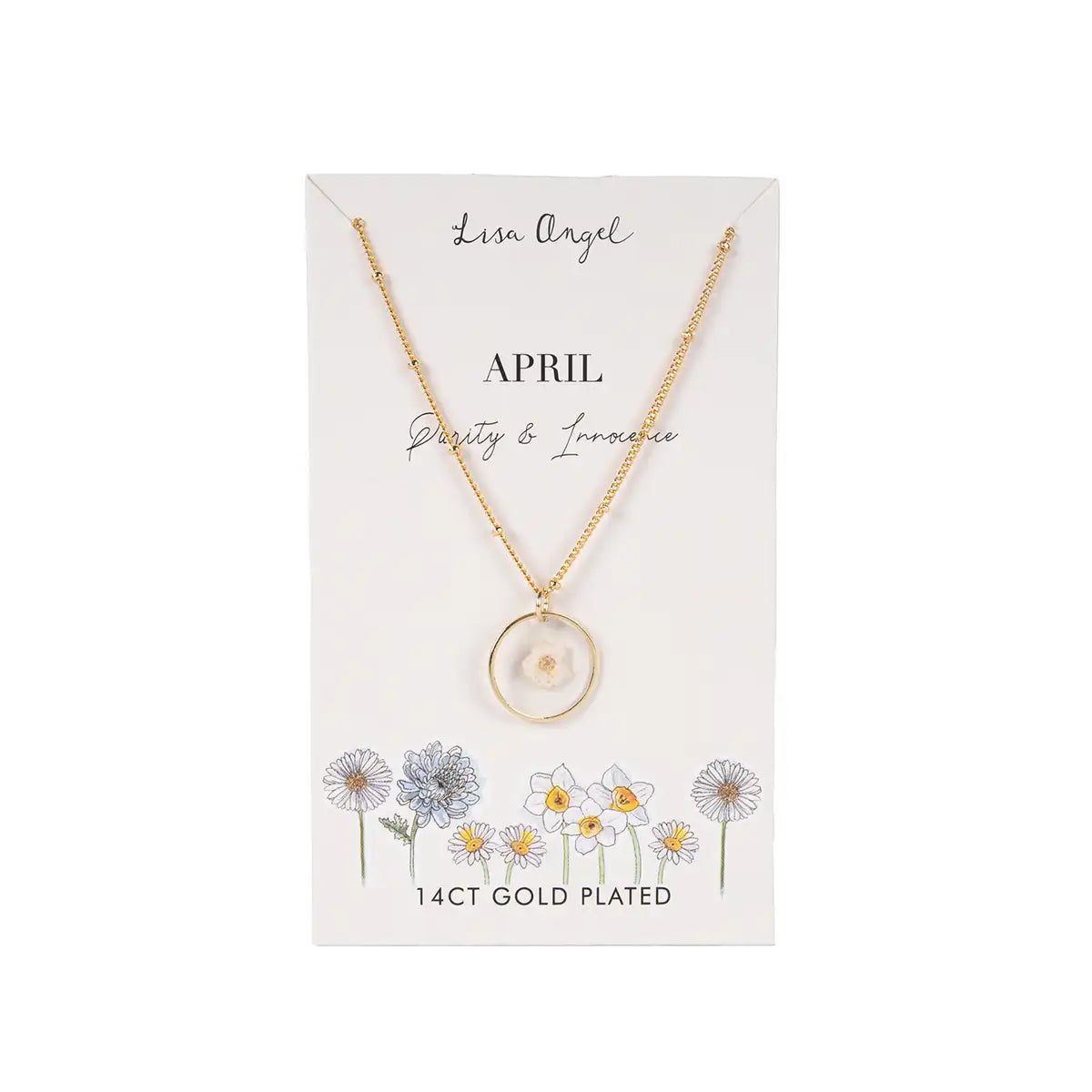 Elegant Birth Flower Necklace