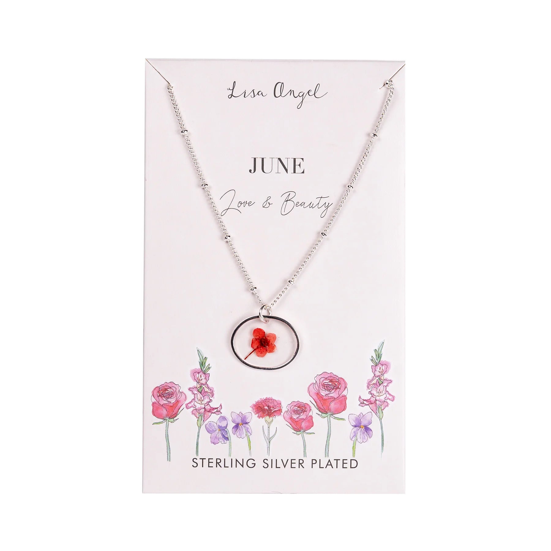 Elegant Birth Flower Necklace