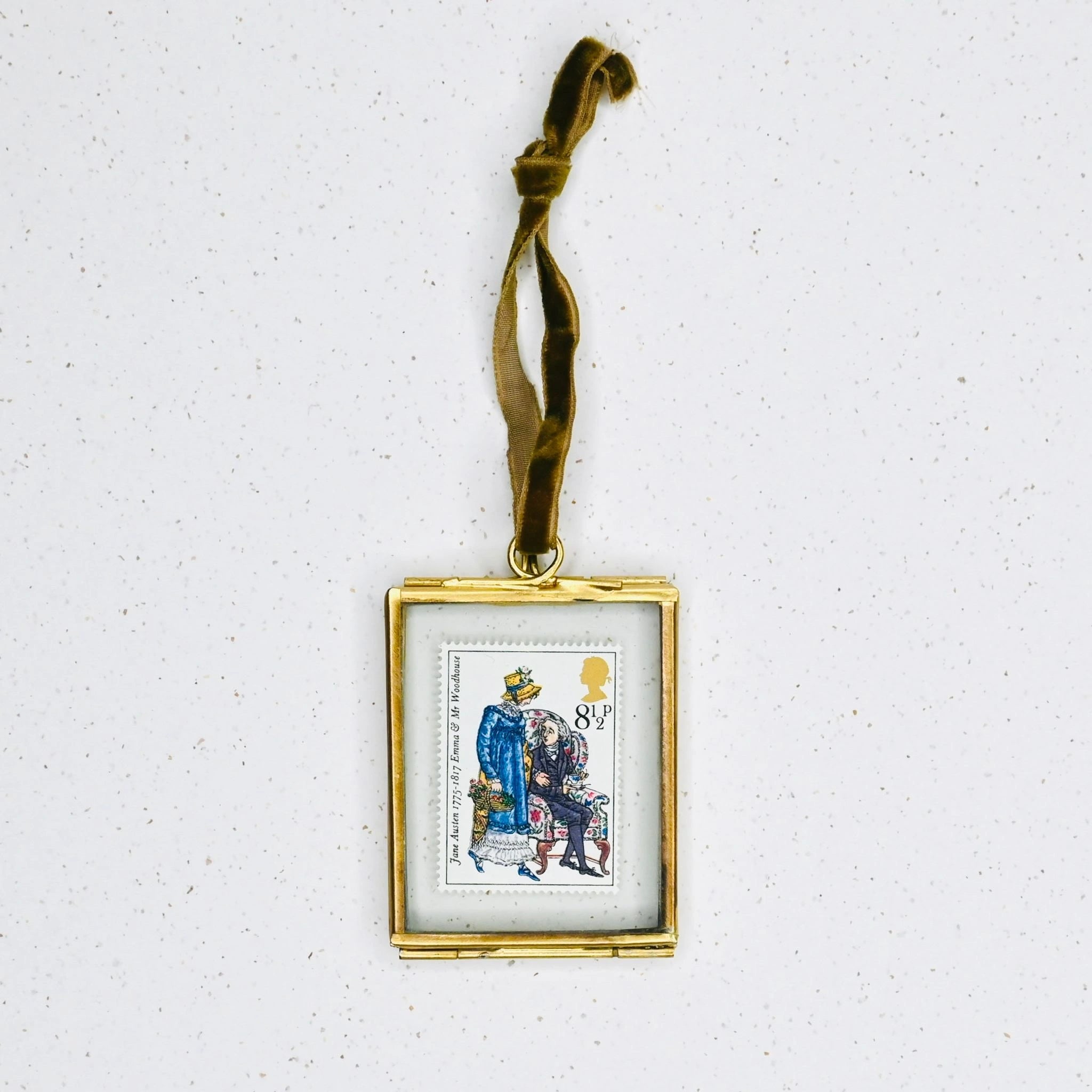 Limited Edition Jane Austen Stamp in Hanging Frame - Emma and Mr Woodh ...