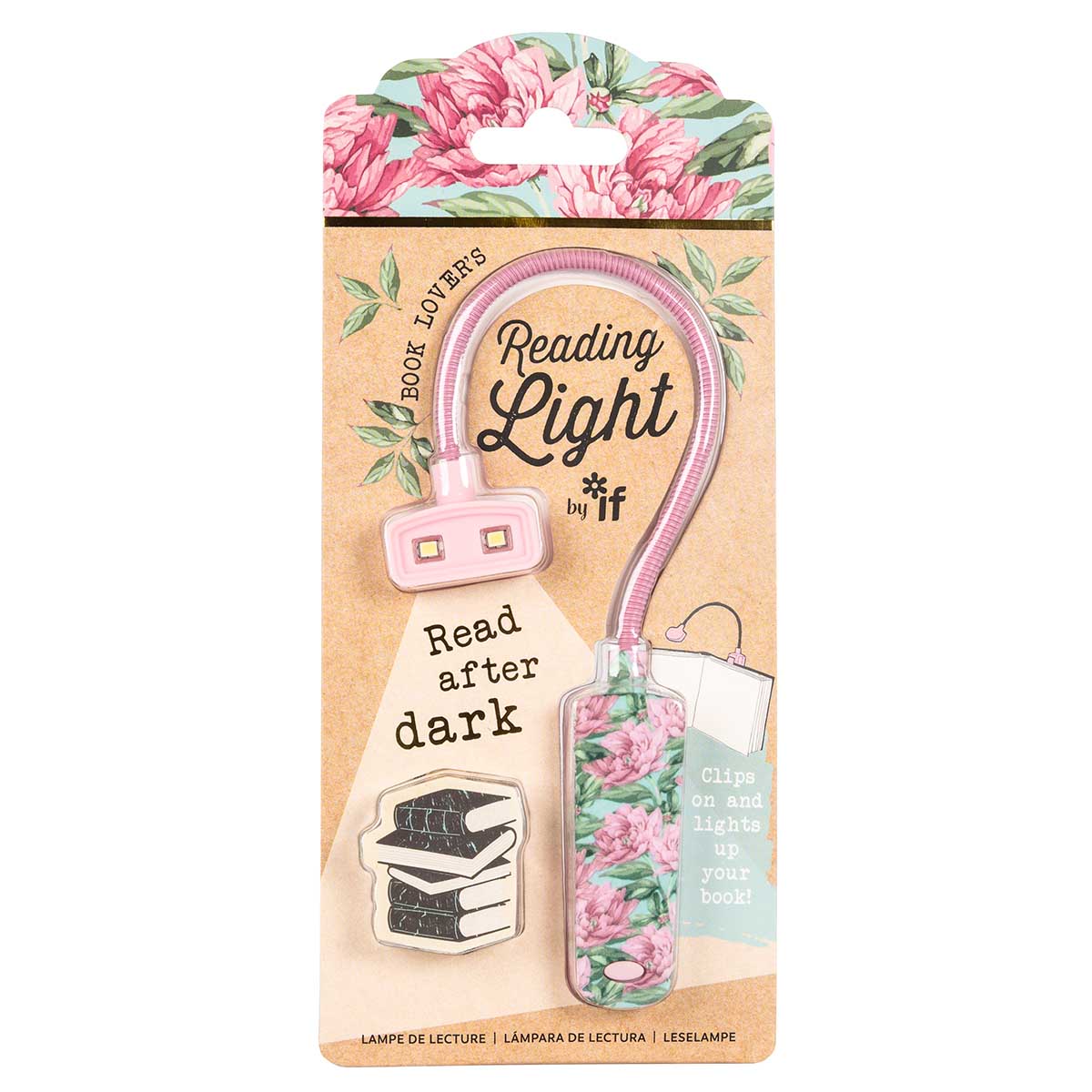 Floral Book Lovers Reading Light