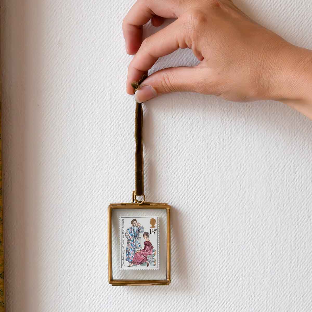 Limited Edition Jane Austen Stamp in Hanging Frame - Mary and Henry Crawford