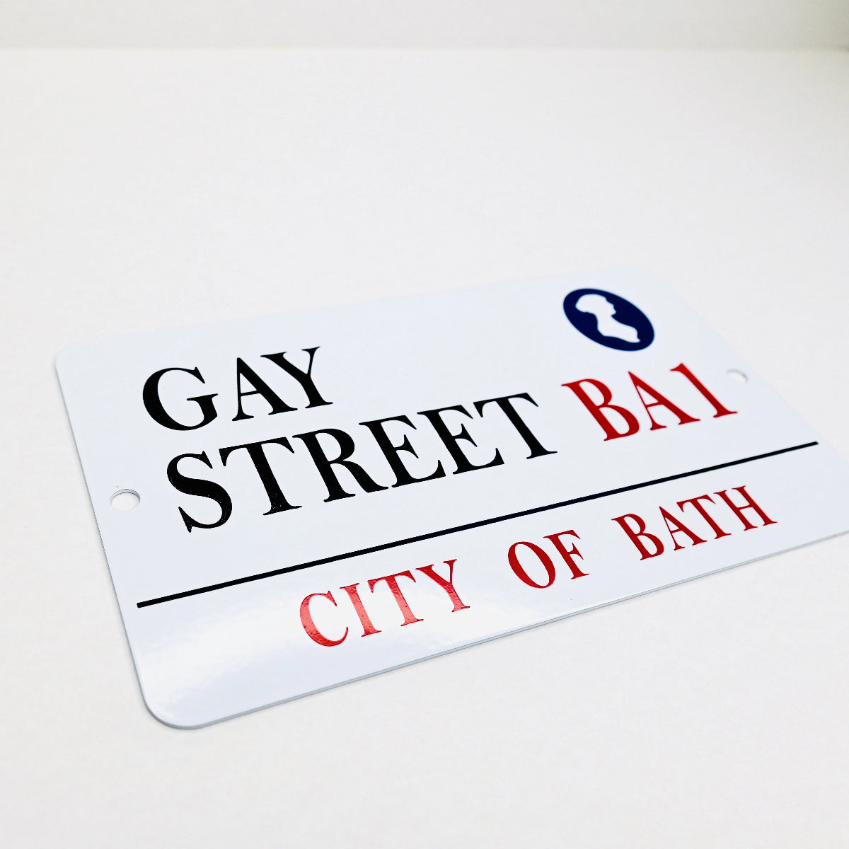 Gay street sign on a white background.