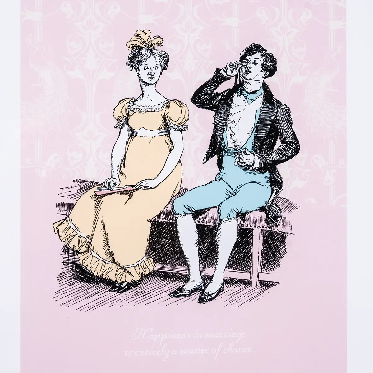 Happiness in Marriage Quote Print