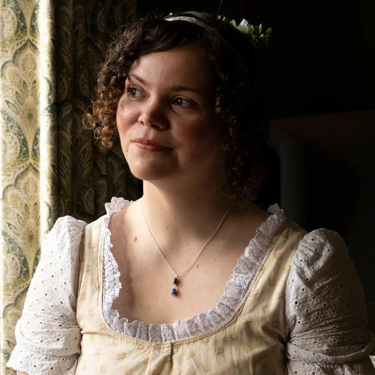 Hartfield handgefertigte Bluebell -Halskette in Silber