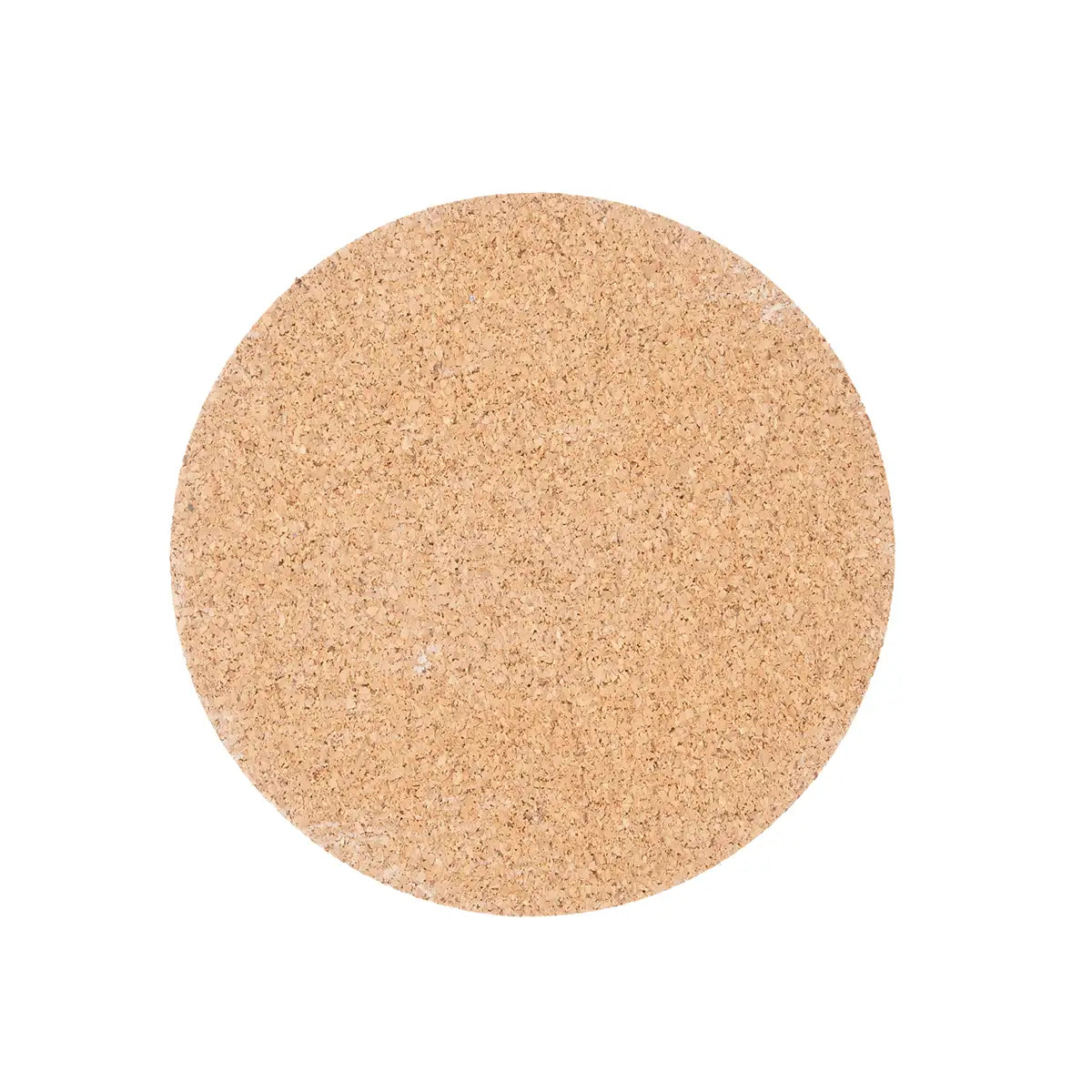 Back side of the coaster made of cork