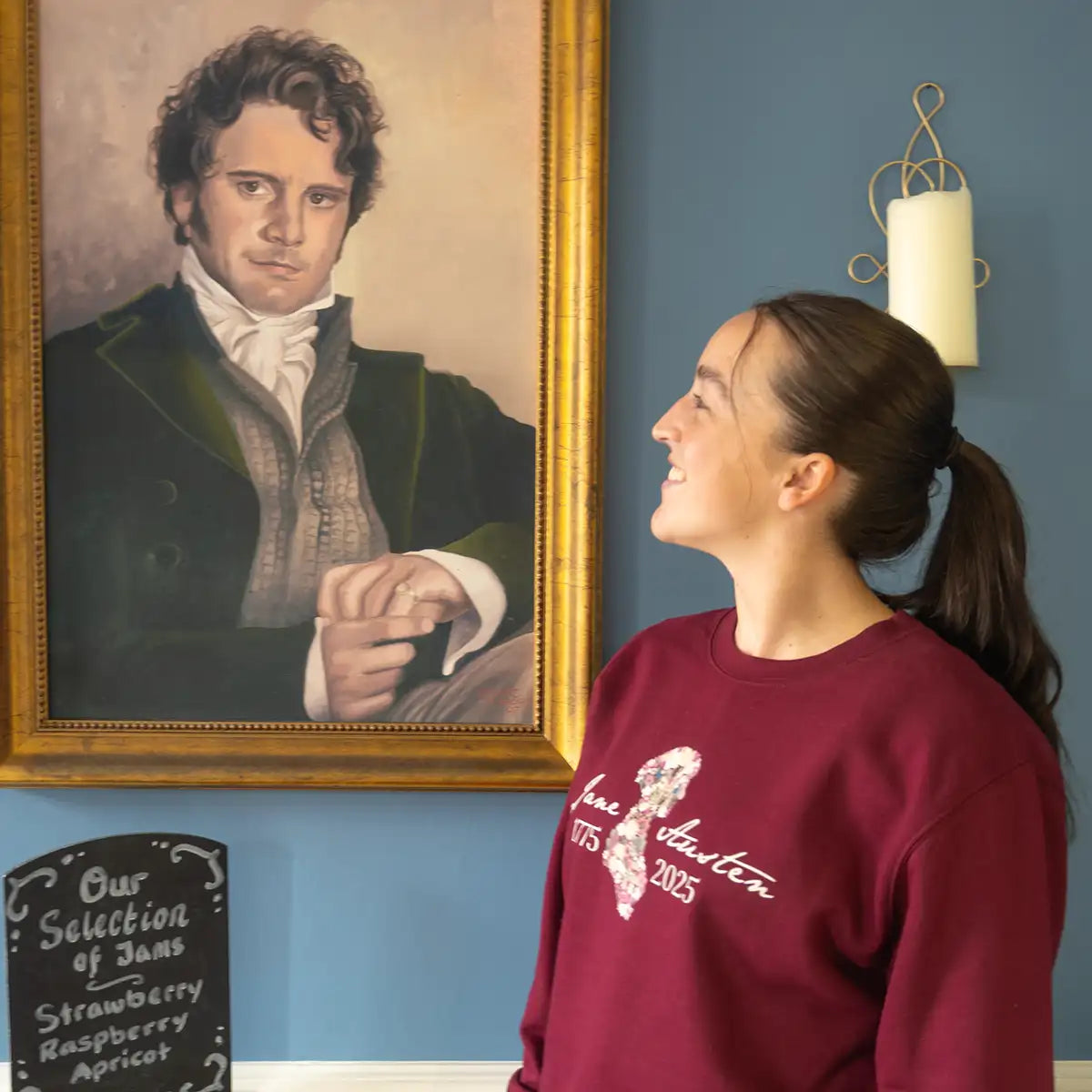 Jane Austen 250th Anniversary Sweater Burgundy