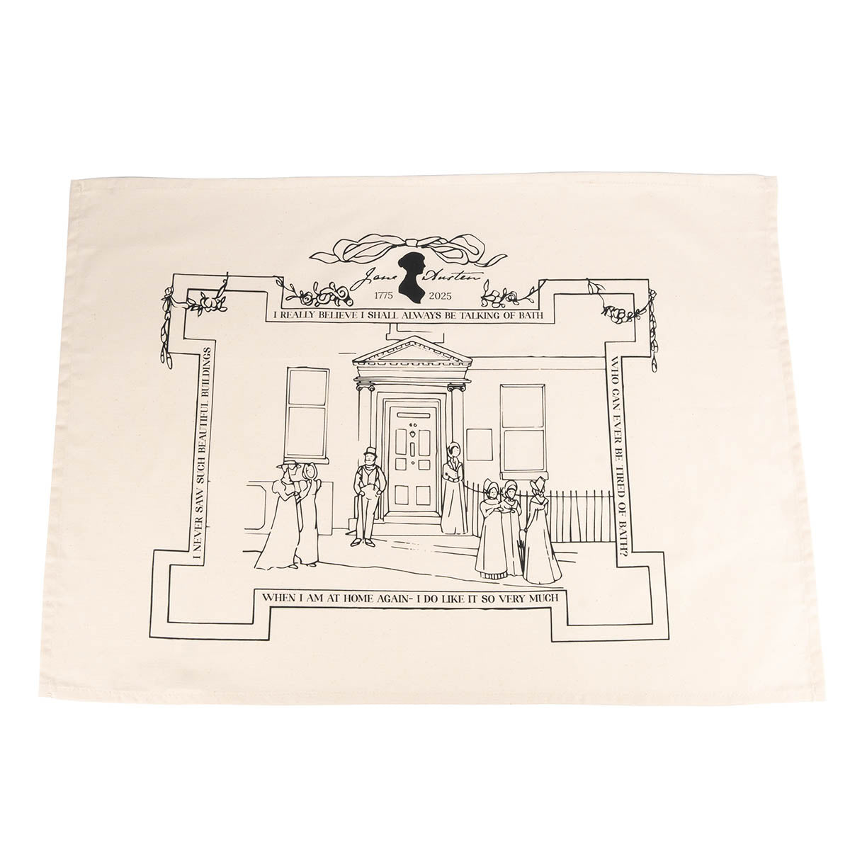 Tea towel laid down