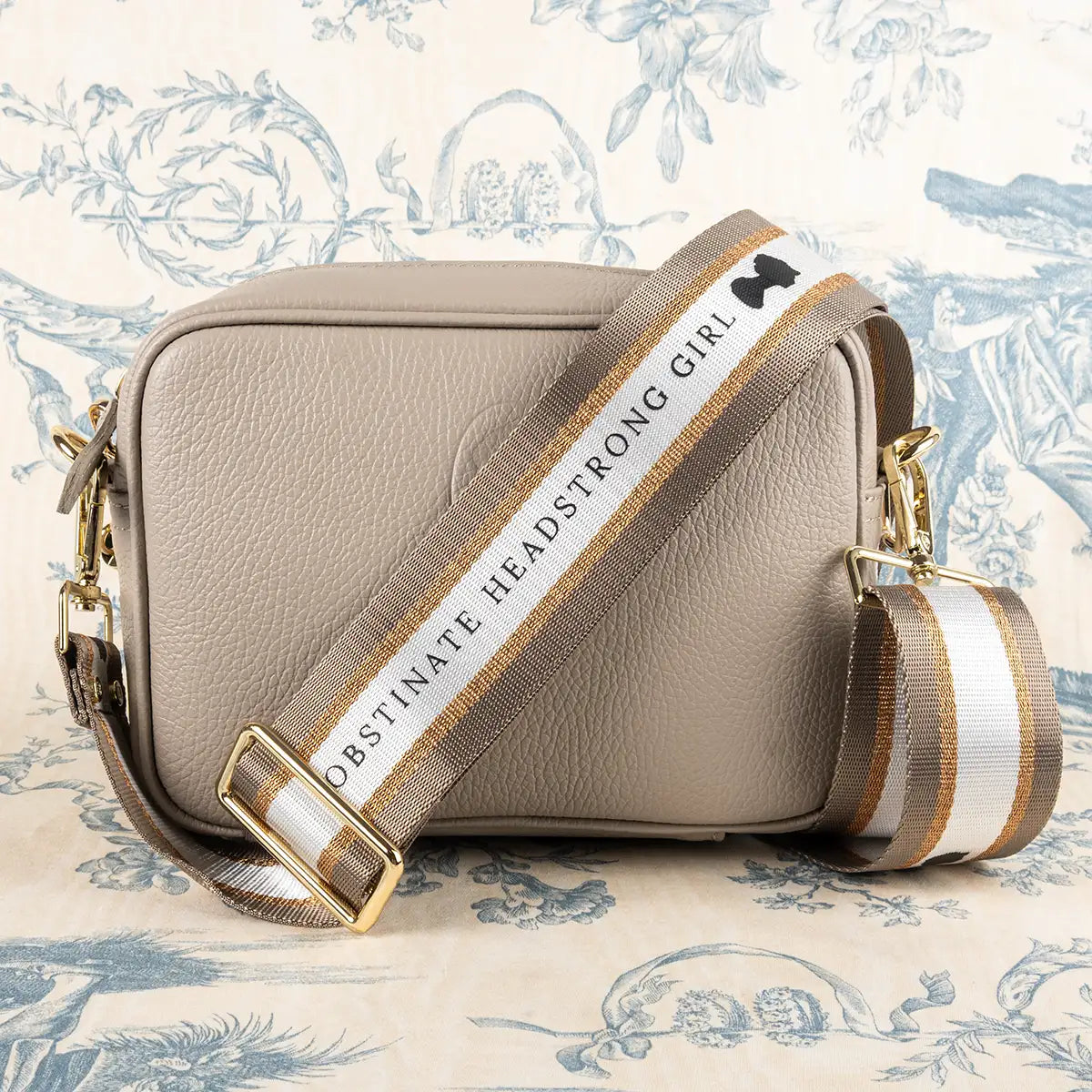 Jane Austen Customisable Leather Bag in Biscuit