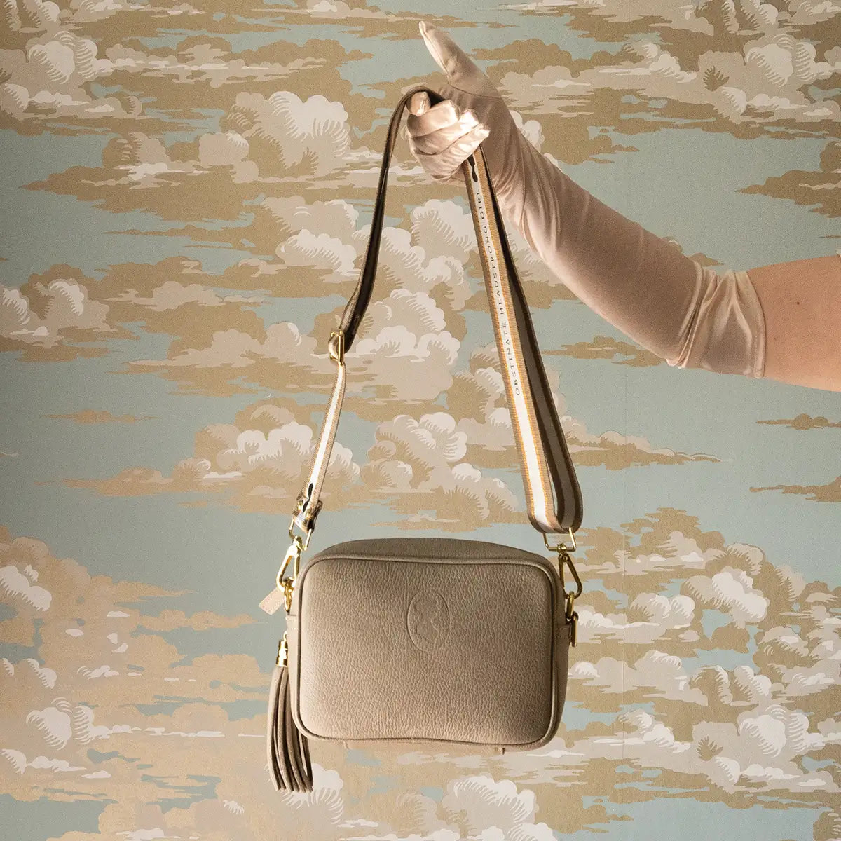 Jane Austen Customisable Leather Bag in Biscuit