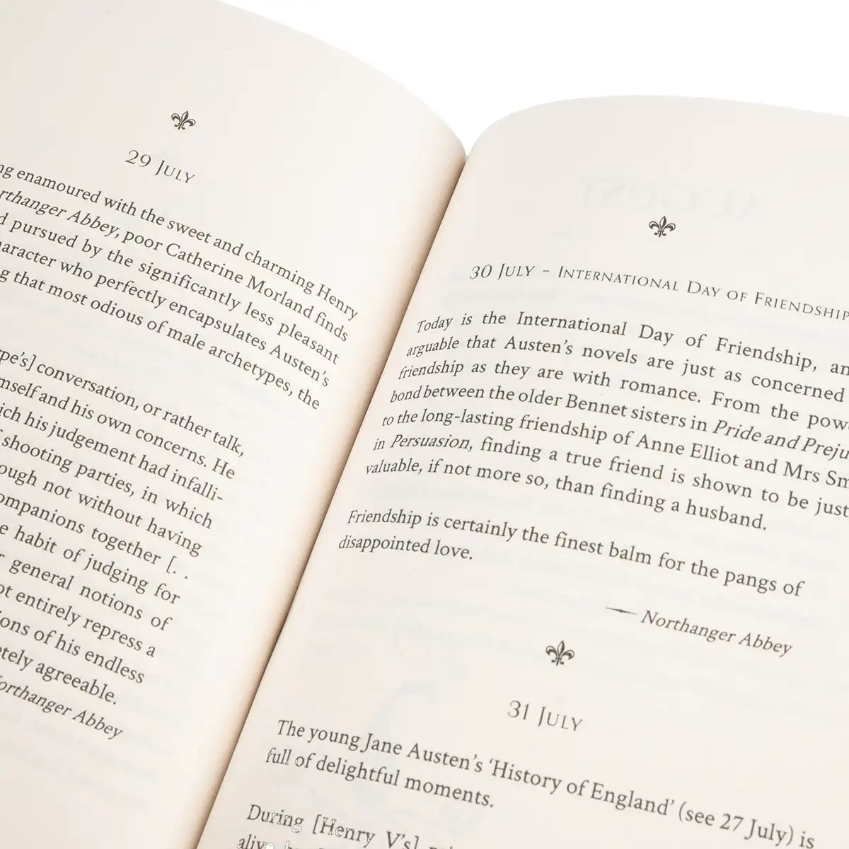 Open book with text on a white background