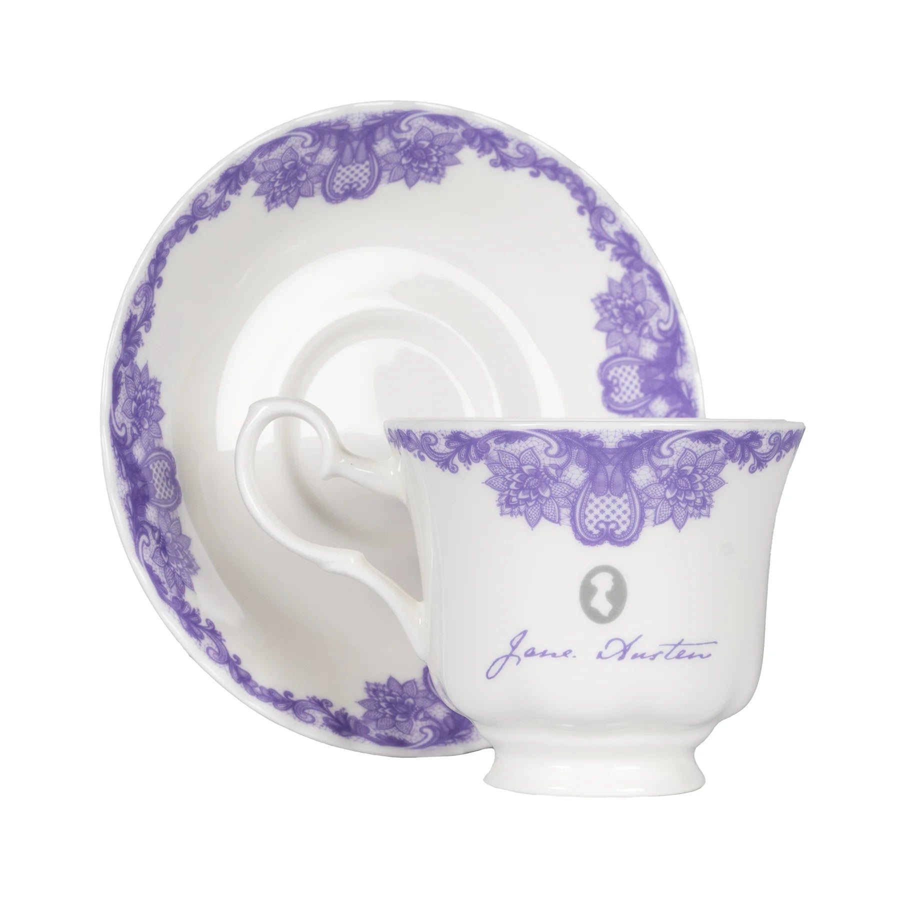 Jane Austen Mansfield Park Bone China Teacup And Saucer