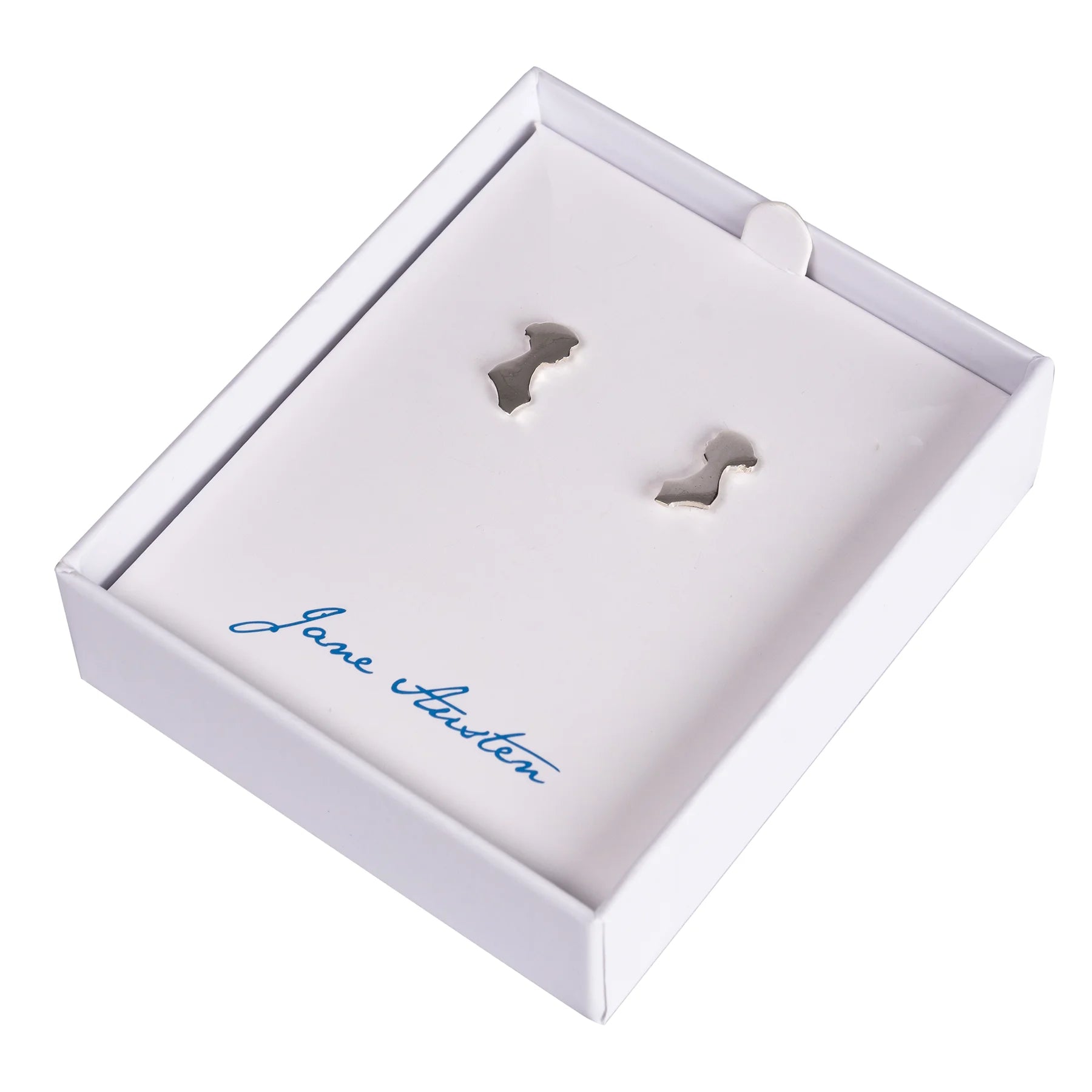 Jane Austen Sterling Silver Silhouette Earrings