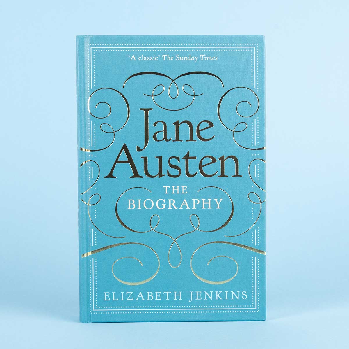 Front cover blue background
