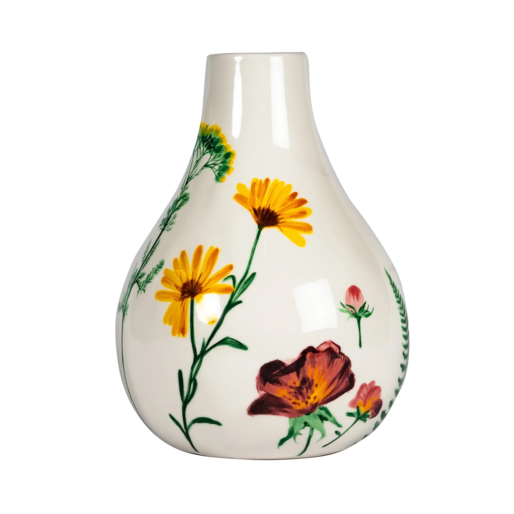 Jane Austens Garden Floral en forme de poire Vase