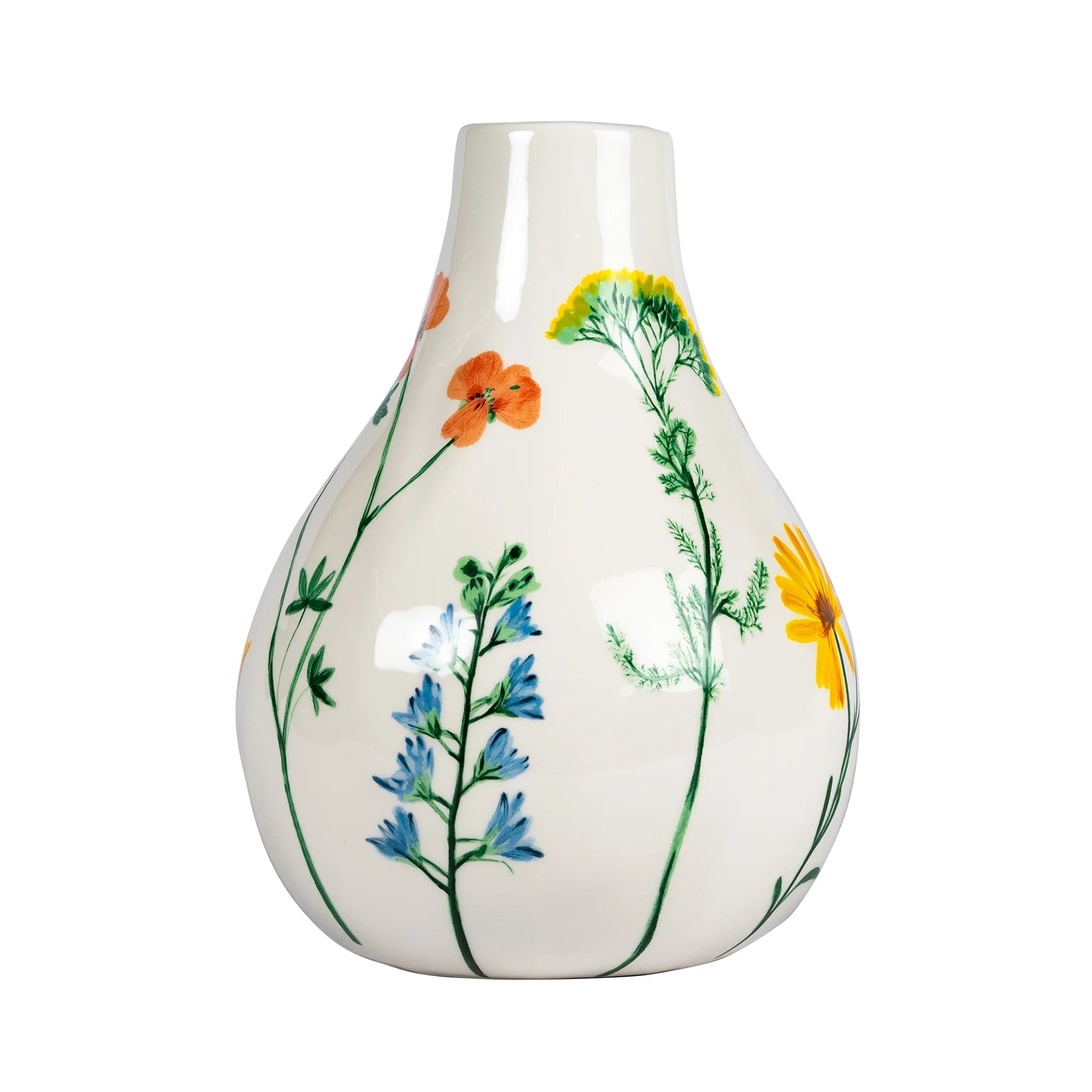 Jane Austens Garden Floral en forme de poire Vase