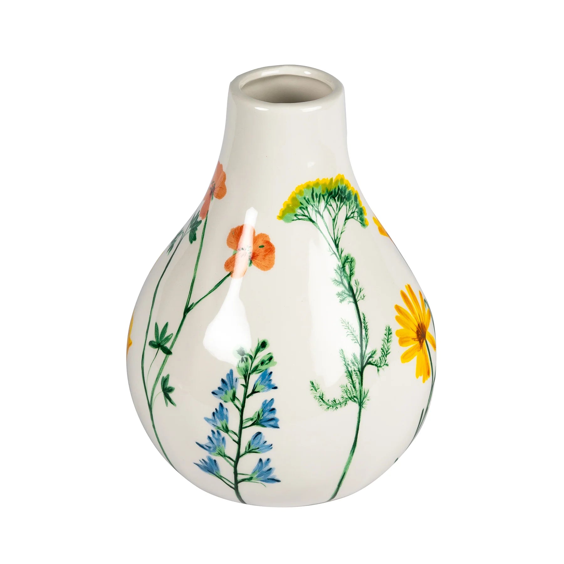 Jane Austens Garden Floral en forme de poire Vase