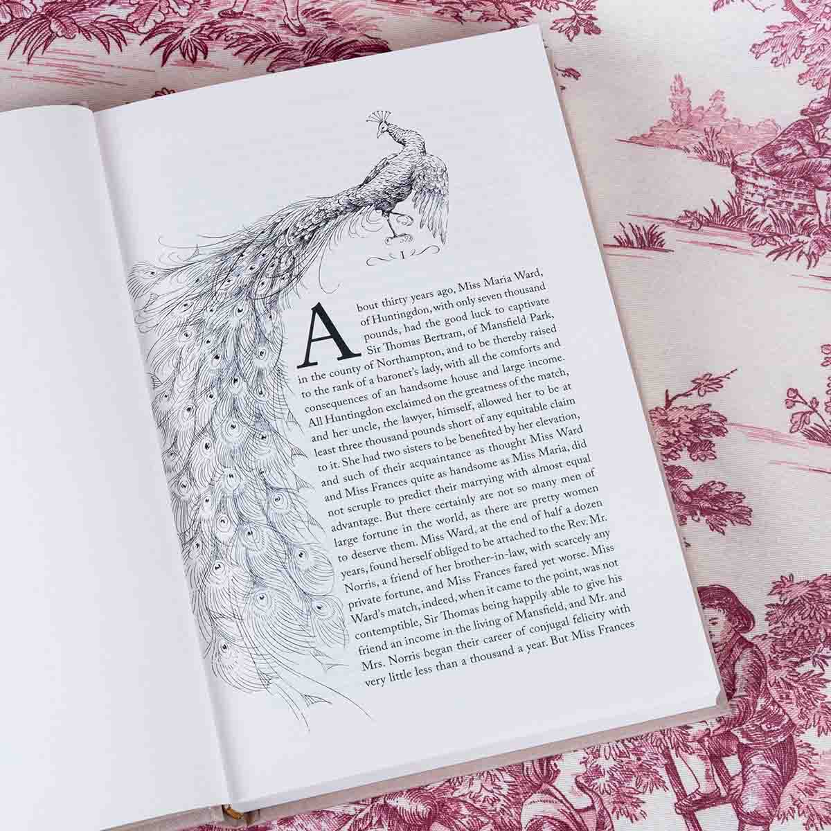 Chapter 1 decorated with an illustration of a peacock