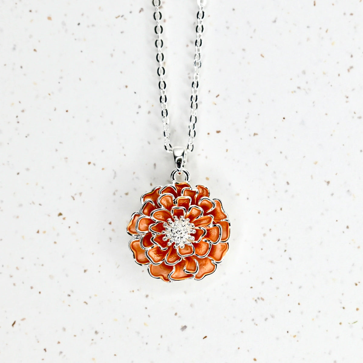 Marigold necklace.