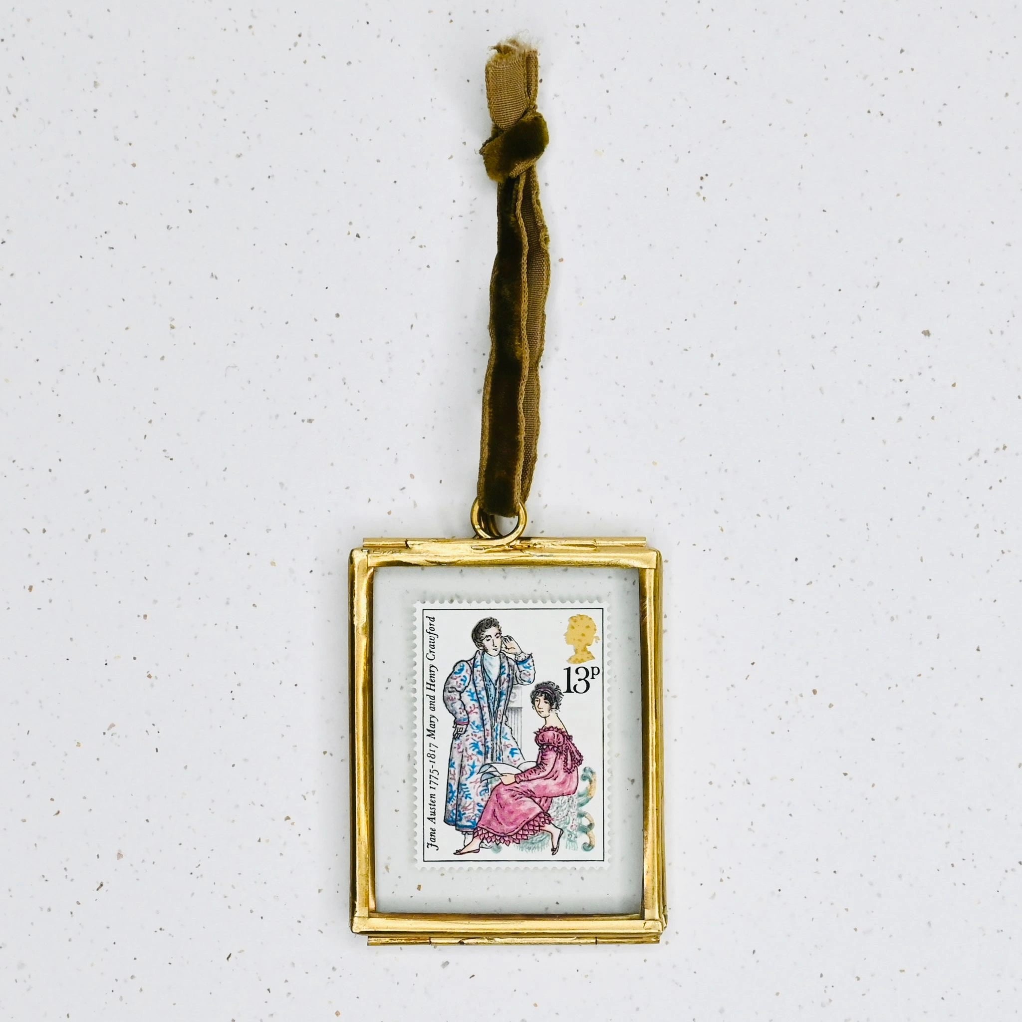 Limited Edition Jane Austen Stamp in Hanging Frame - Mary and Henry Crawford