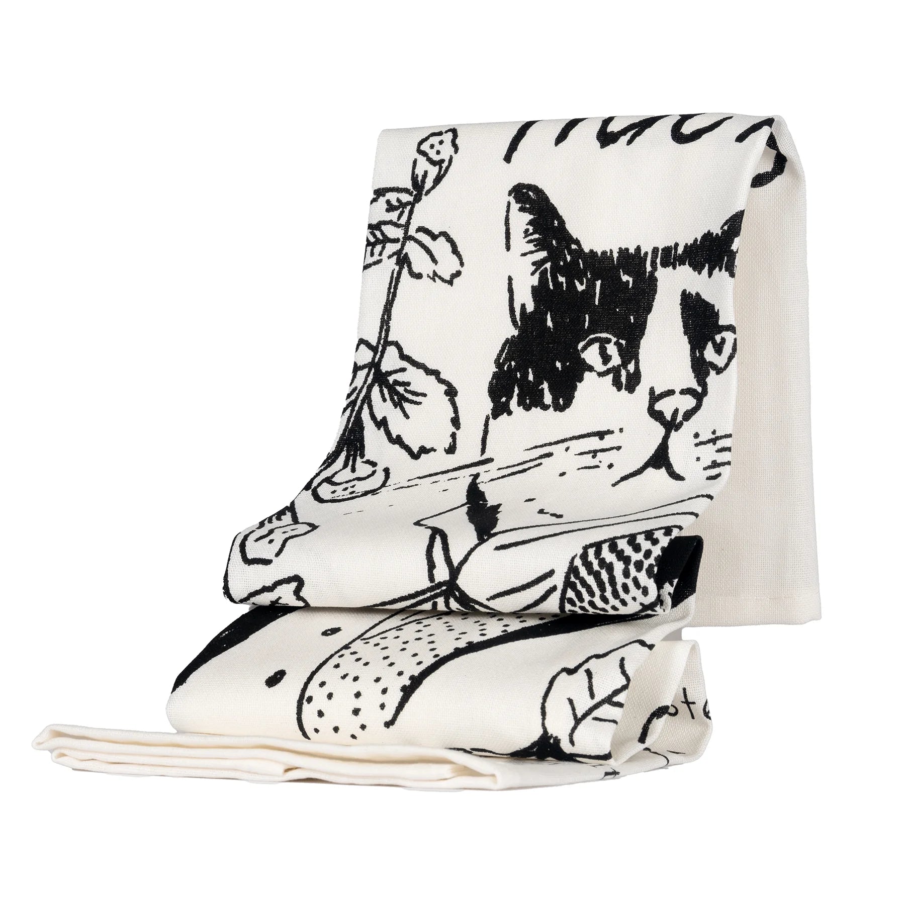 Meow! Mr. Darcy Fairtrade Tea Towel