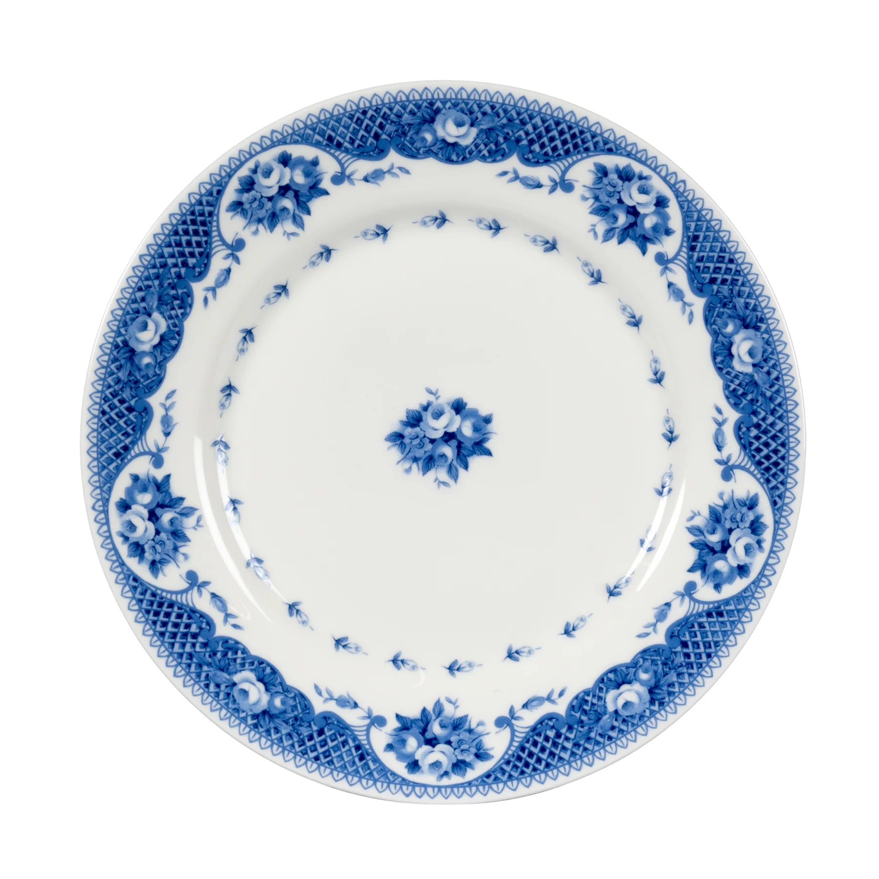 Netherfield Bone China Dinner Plate, Zijplaat en Bowl Set