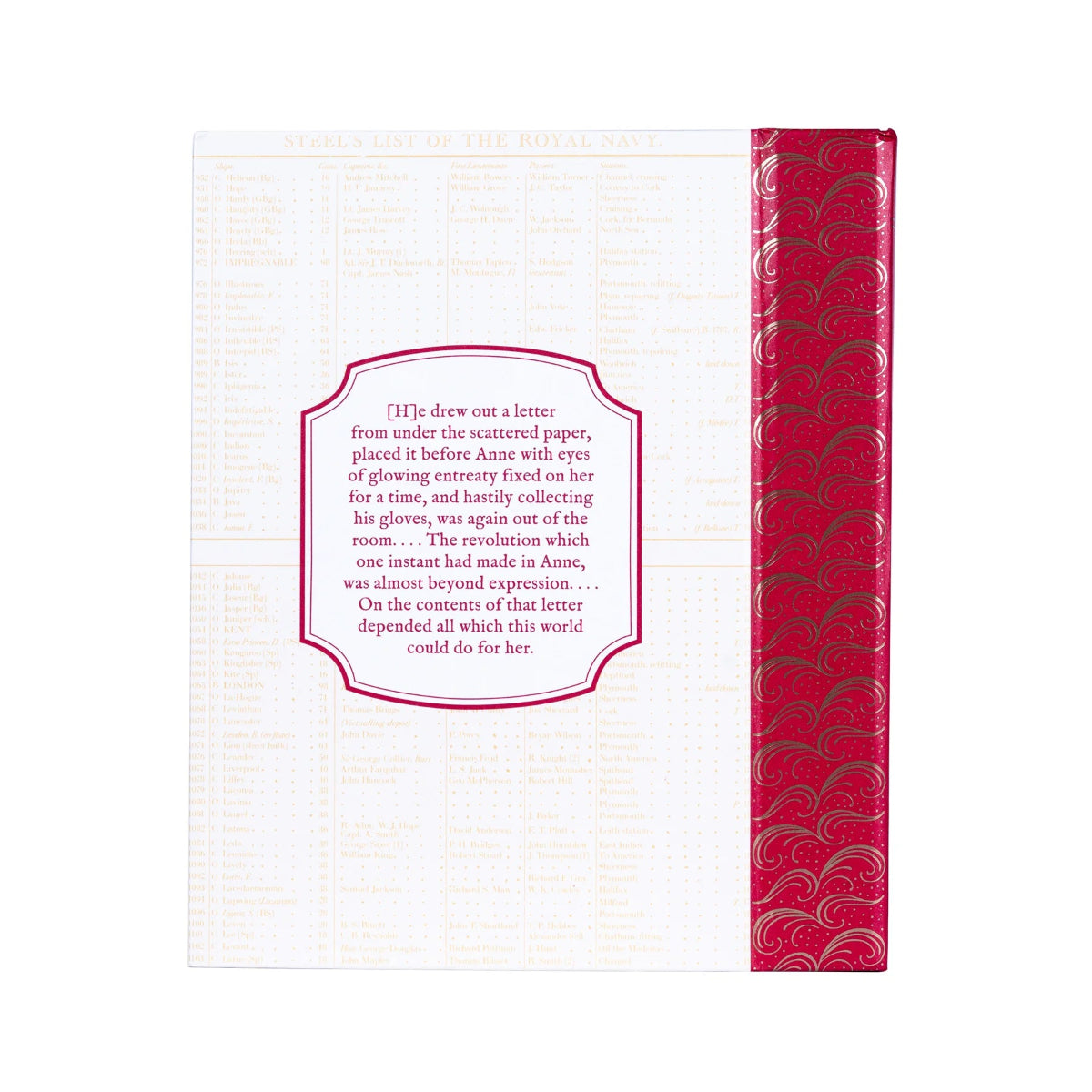 Back cover of the Persuasion Deluxe Edition.