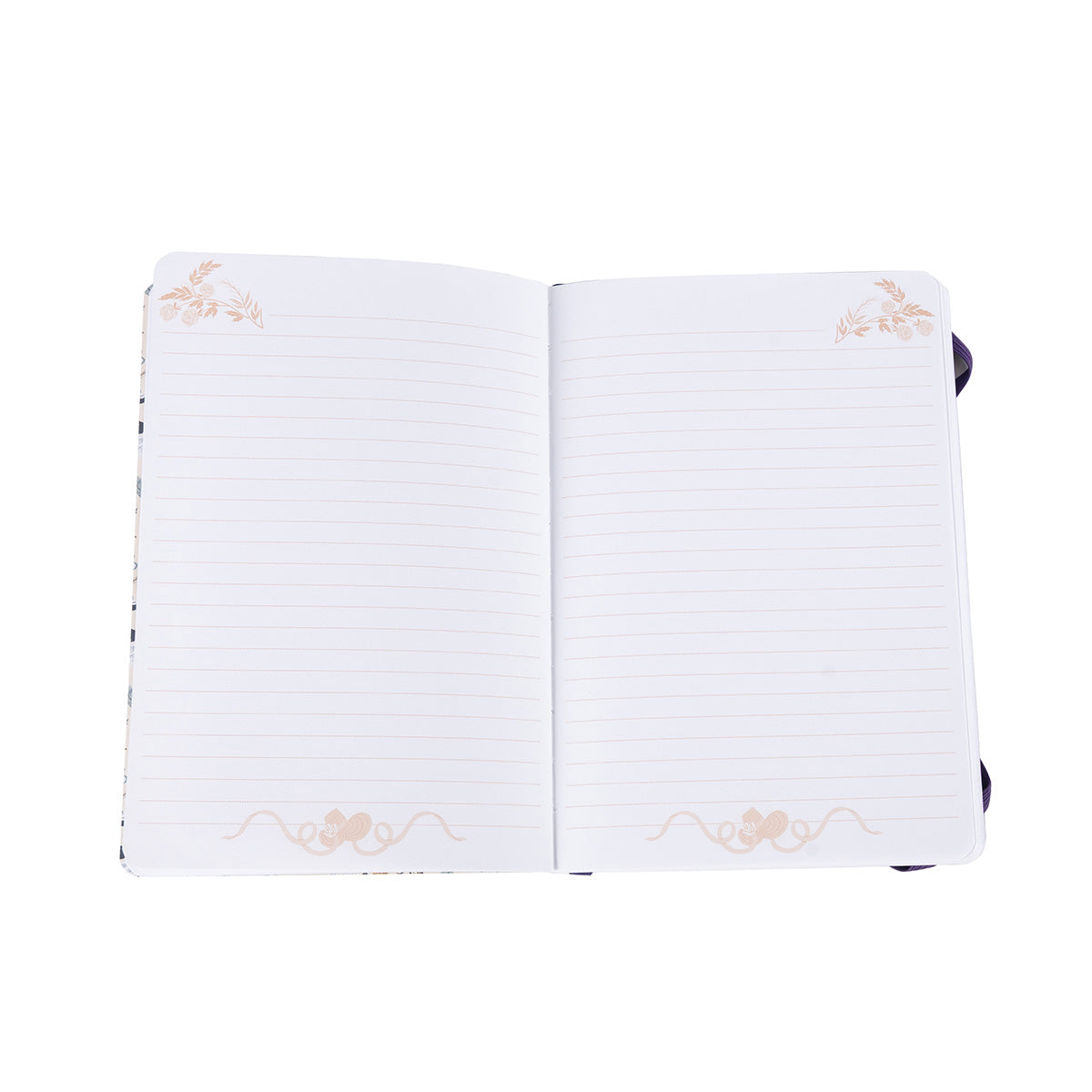 Pride and Prejudice Notebook inside pages - lined paper.
