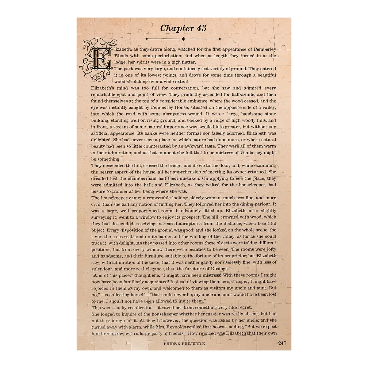 Pride and Prejudice Jigsaw Puzzle - Double Sided