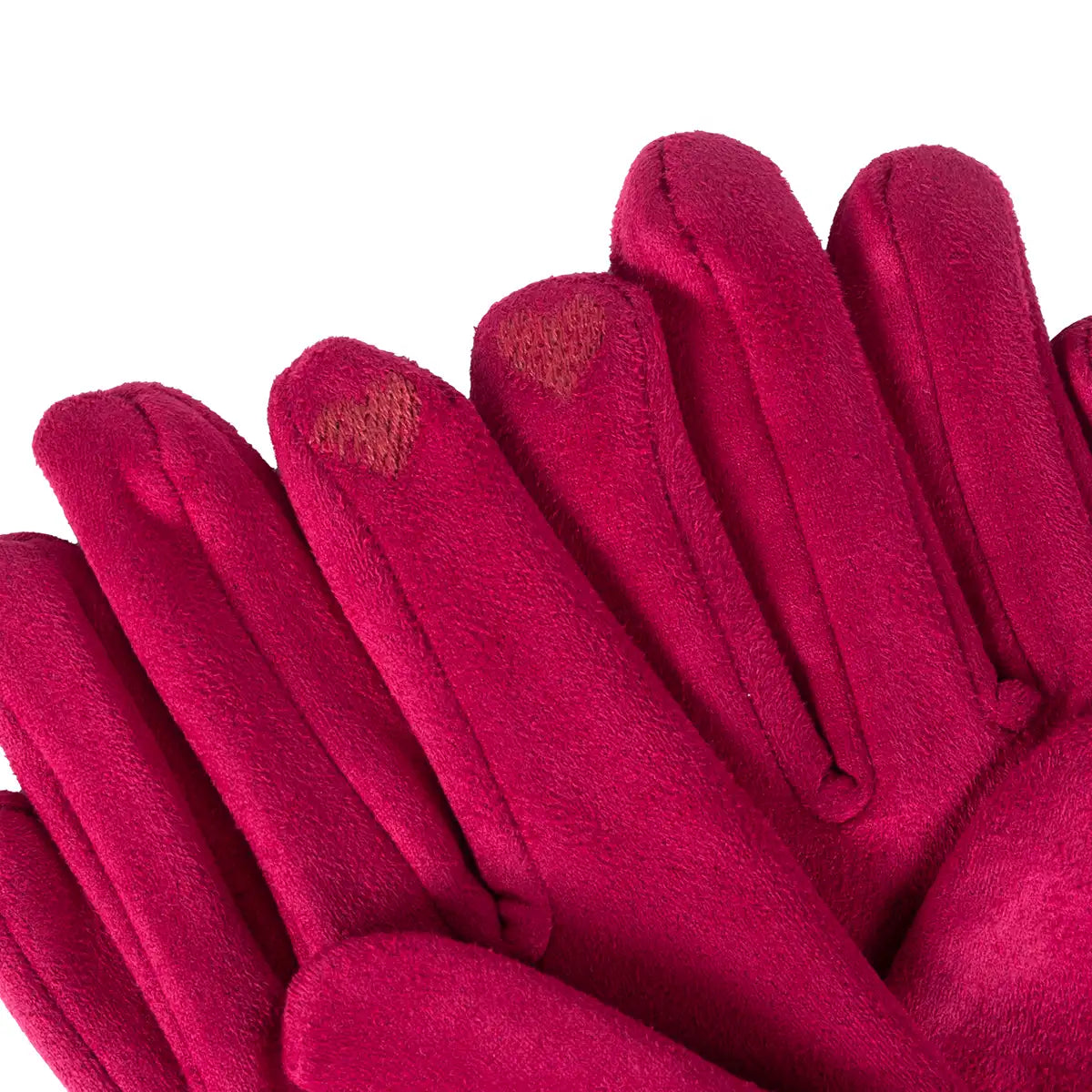 Heart shaped touch pad on index fingers