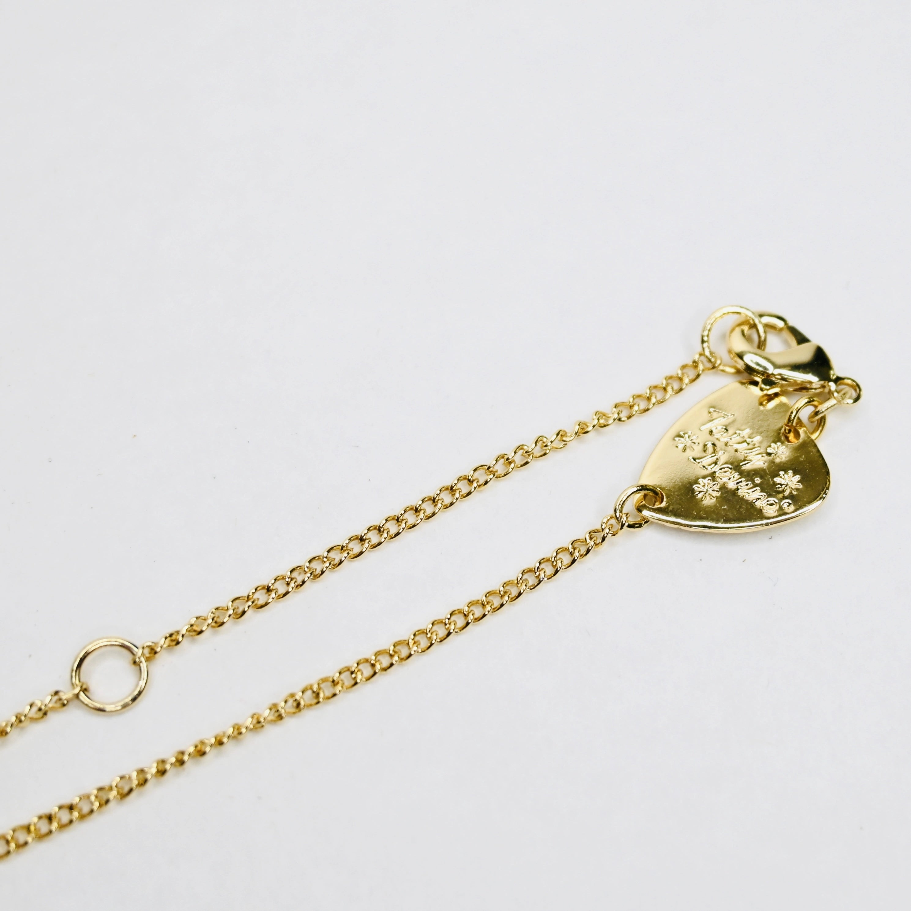 Collana di silhouette di Jane Austen in oro