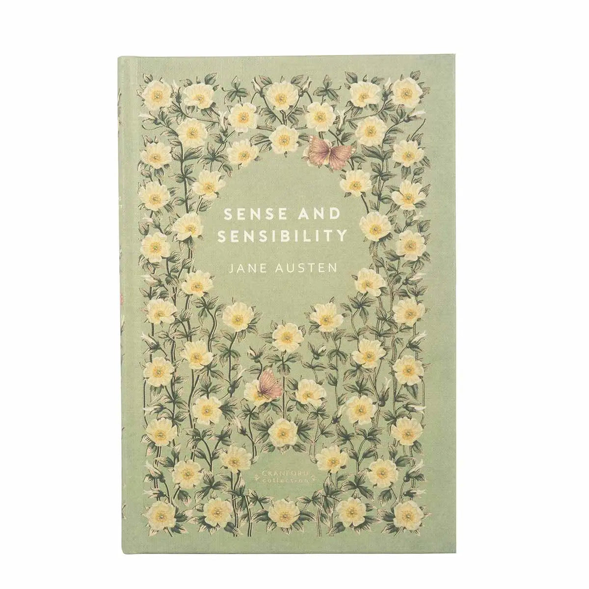 front cover of sense and sensibility by jane austen against a white background