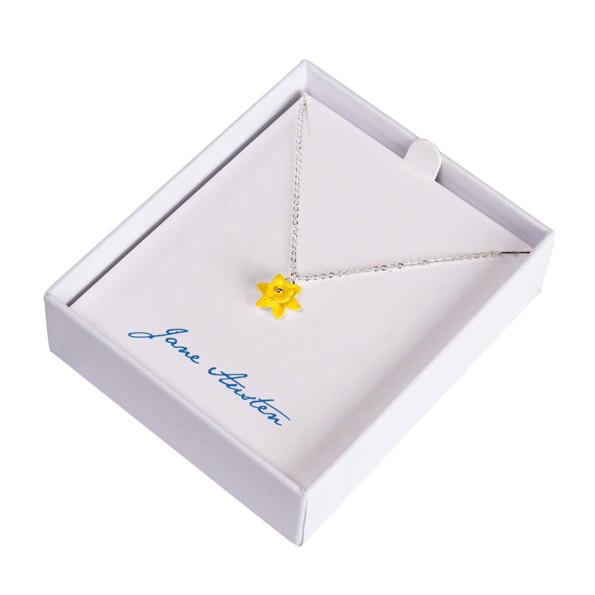 Daffodil in a Jane Austen branded gift box.