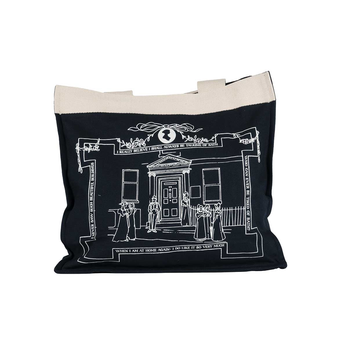 Jane Austen Tote bag Navy