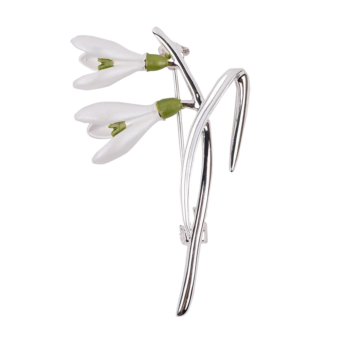 Pemberley Handcrafted Snowdrop Brooch