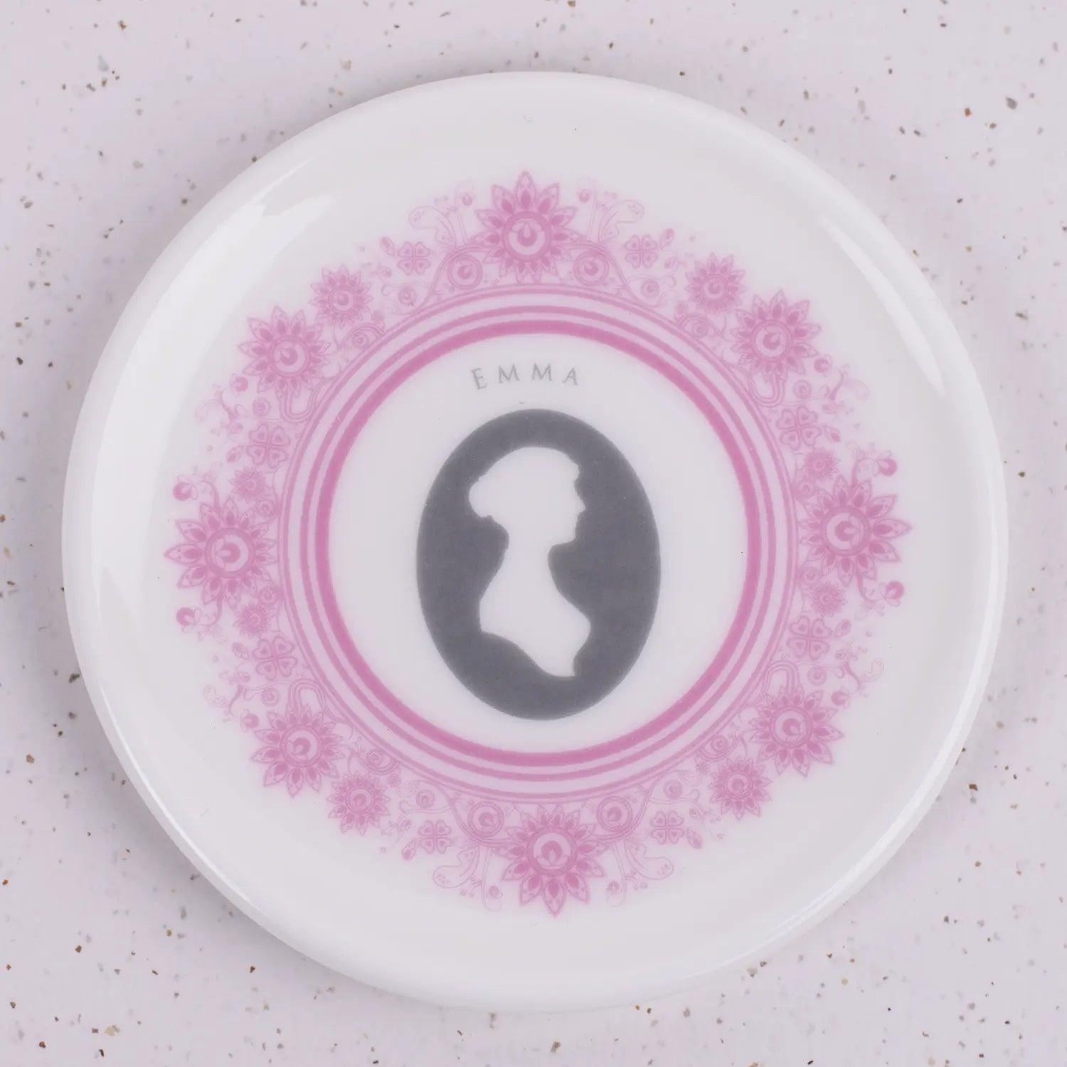 Jane Austen Novels Ceramic Coasters - Set of 6 - JaneAusten.co.uk