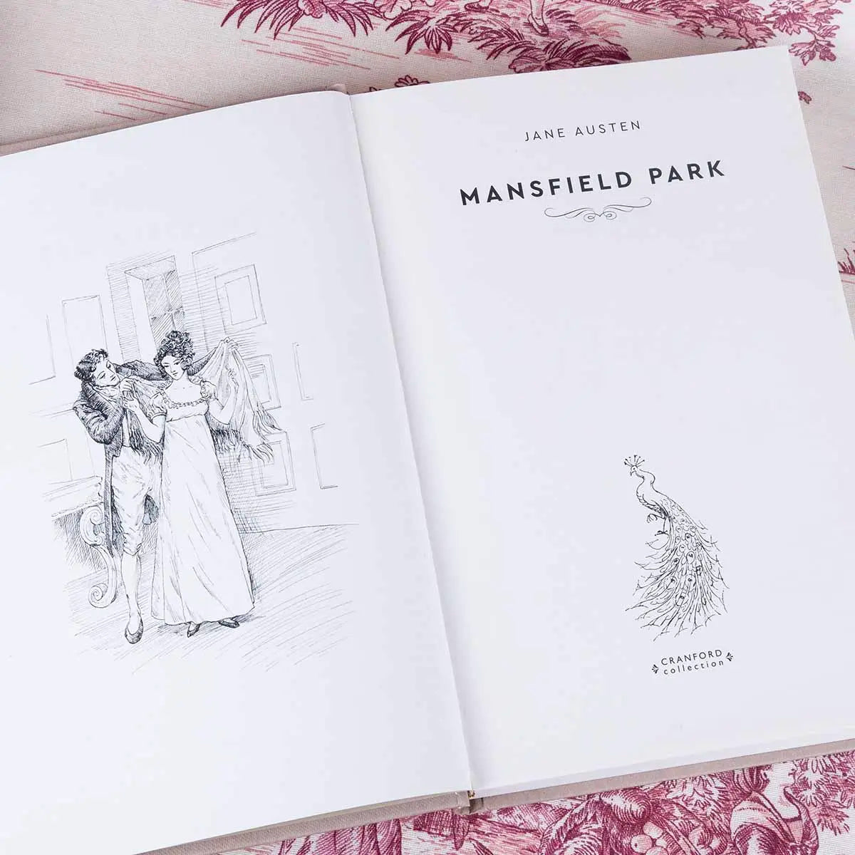 title page of cranford collection edition of mansfield park by jane austen
