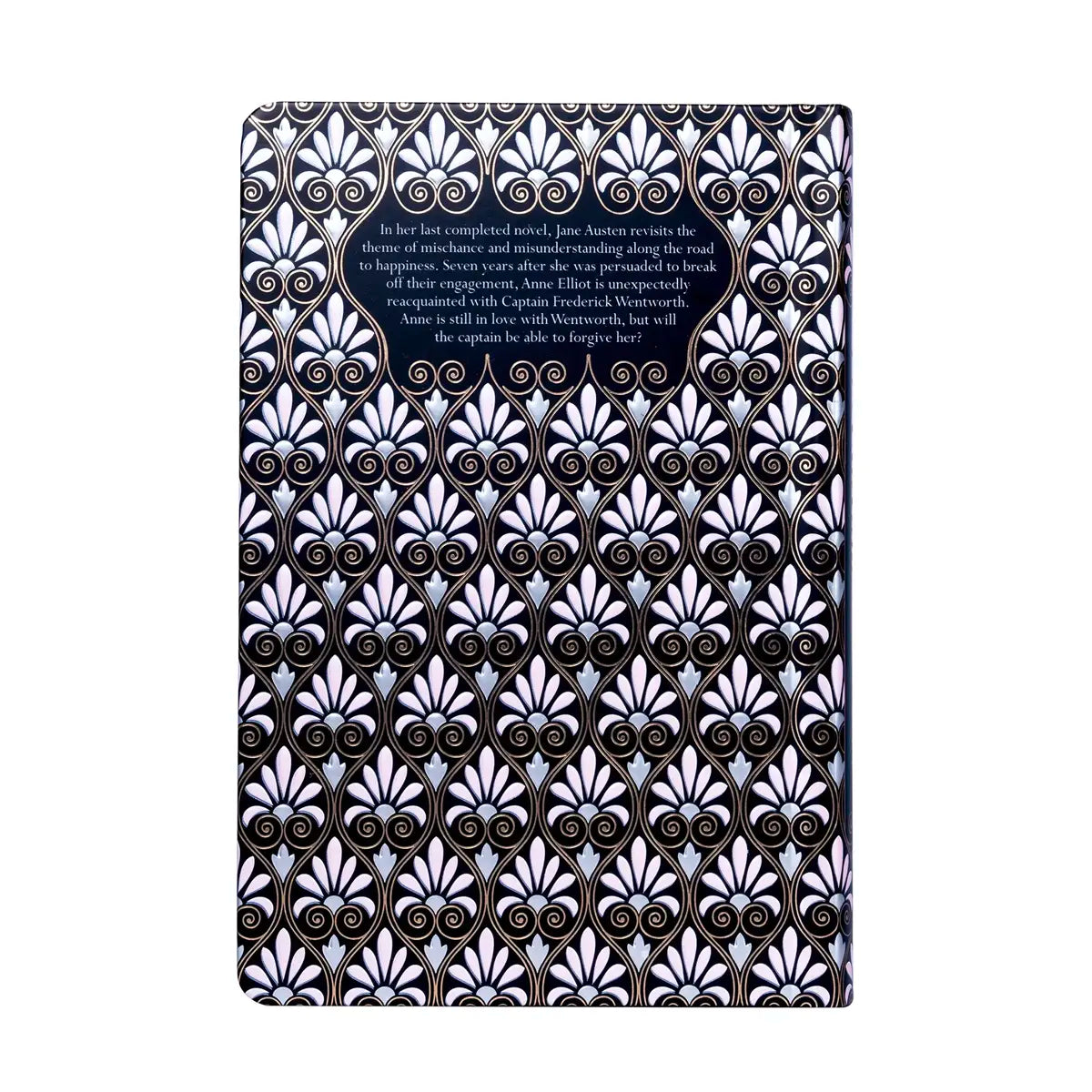 Back cover of luxury edition of persuasion by jane austen
