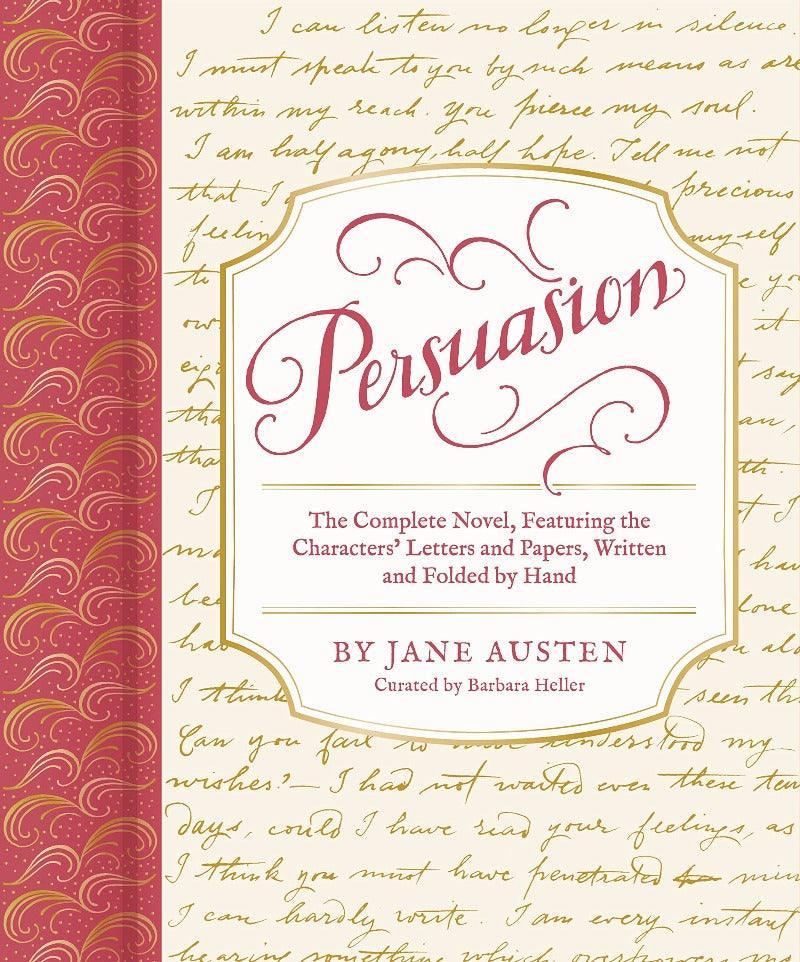 This deluxe Persuasion Hardback Edition features 13 letters, maps, newspapers, and more paper pieces to immerse you completely in Jane Austen's beloved novel. Each item is stored in glassine pockets scattered throughout the book.