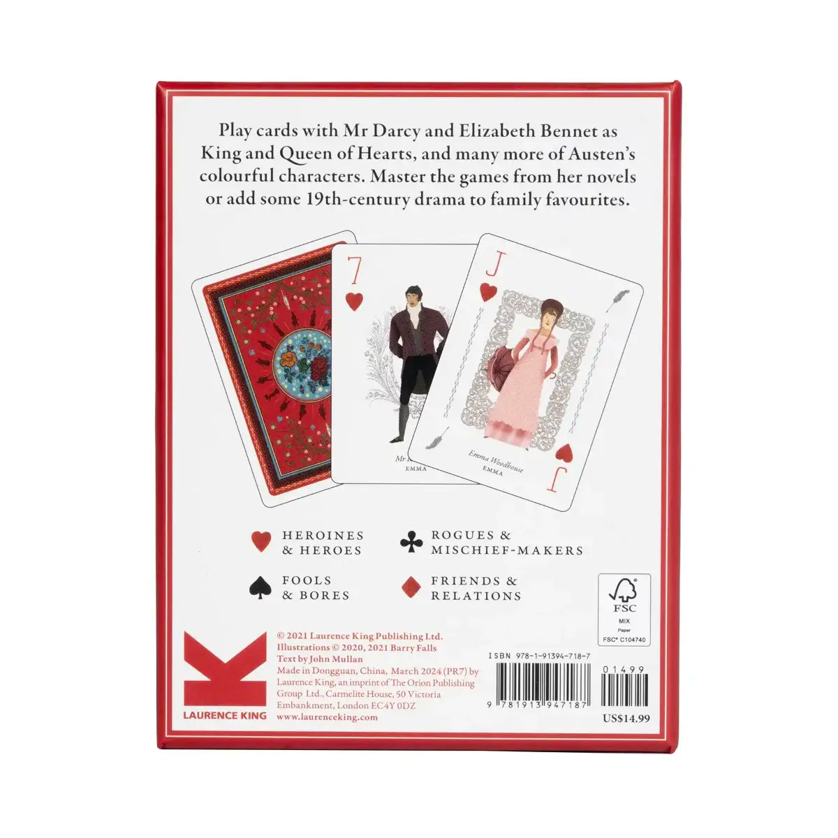 Jane Austen Playing Cards