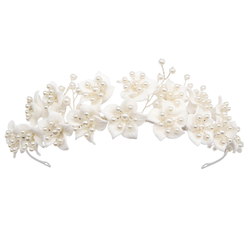 Netherfield Ball Pearl en Flower Hair Accessoire