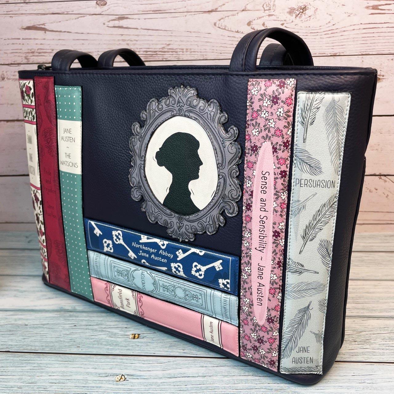 Jane Austen Shoulder Bag - Books Design Handbag