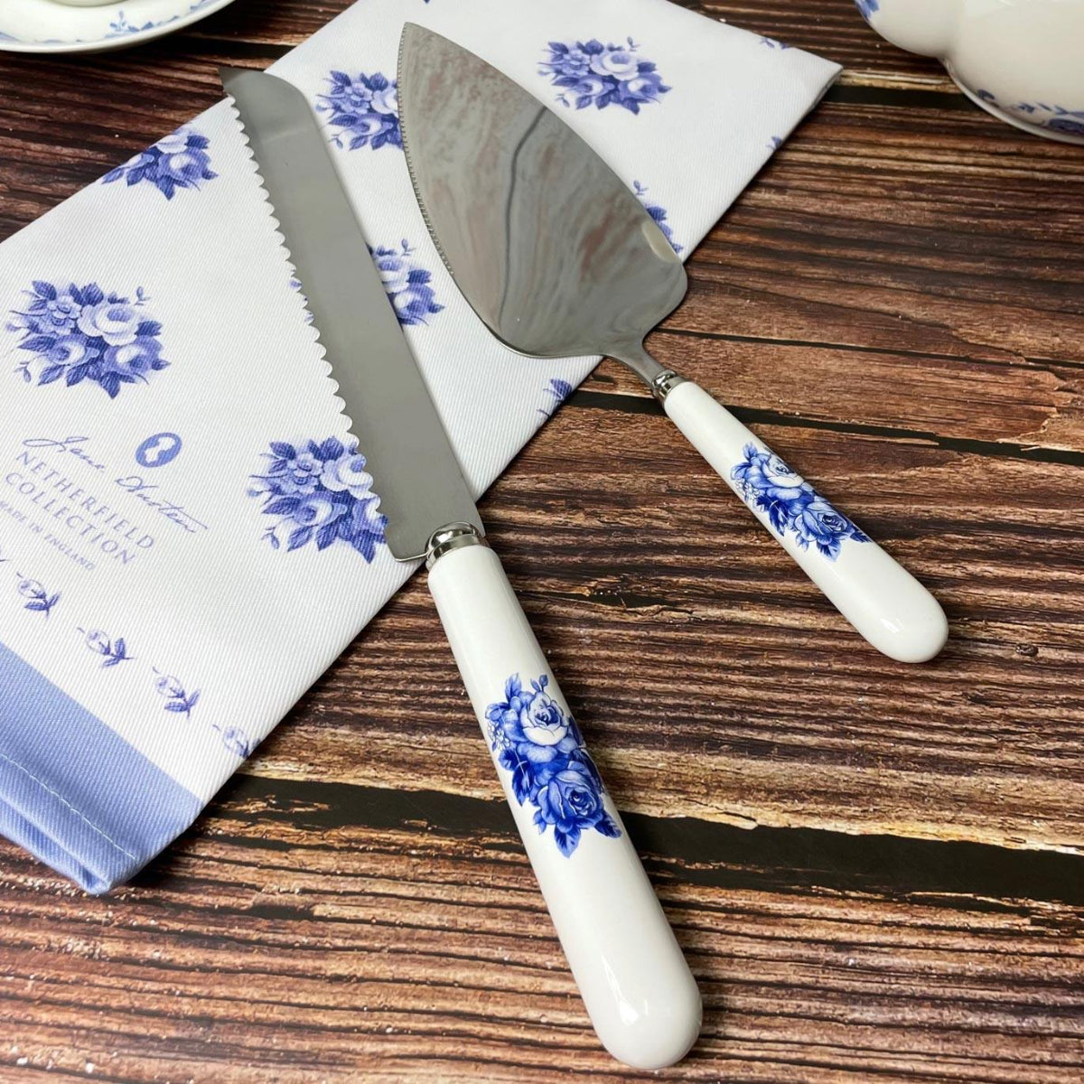 Jane Austen Cake Slice and Knife Set - Netherfield