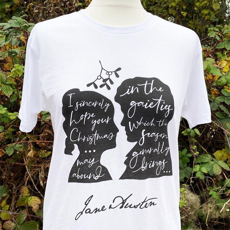 Jane Austen Christmas T-Shirt | Exclusive Collection