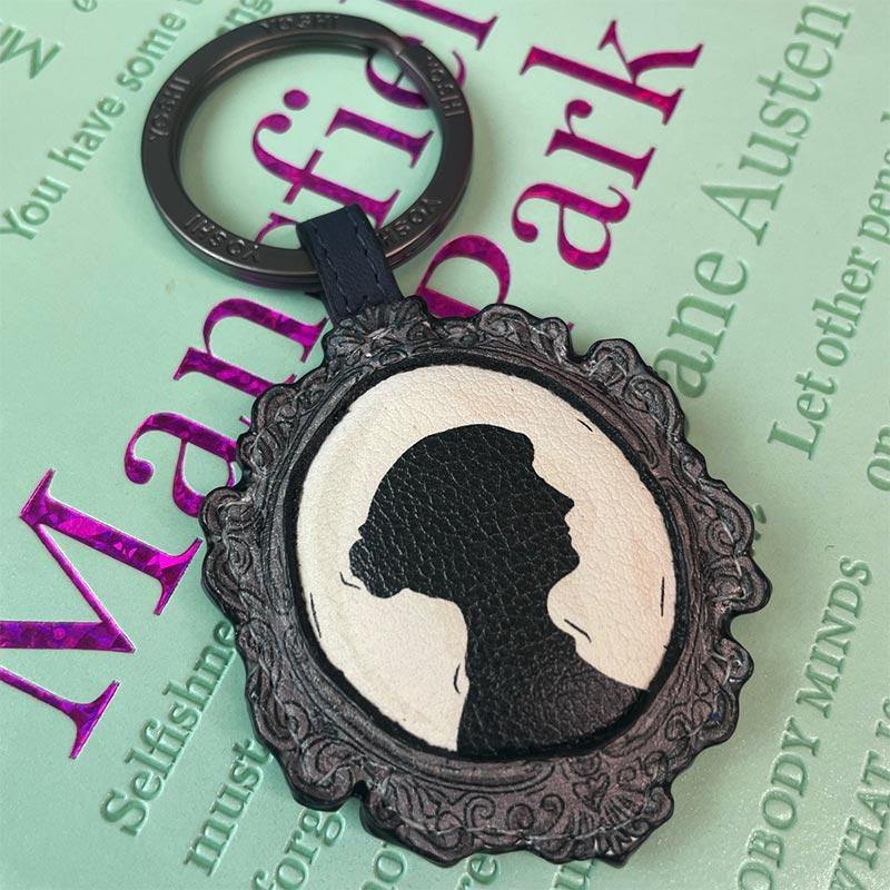 Jane Austen Keyring - Silhouette